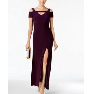 NWT Nightway Petite Cold-Shoulder Keyhole Gown 8P